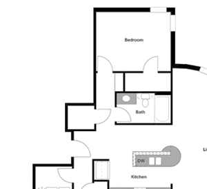Epic B4 Floor Plan Two Bedroom - B4